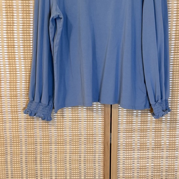 Lauren Conrad Womens XL Blue Tunic Rushing Cottagecore Casual Resortwear Outing - Picture 3 of 9